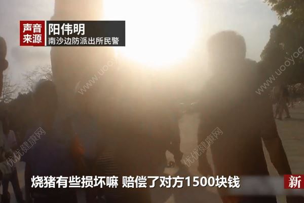 清明節(jié)祭祀燒豬被偷，大媽被抓賠償1500塊(4)